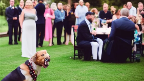 Ślub w plenerze - czy pies na imprezie to dobry pomysł?